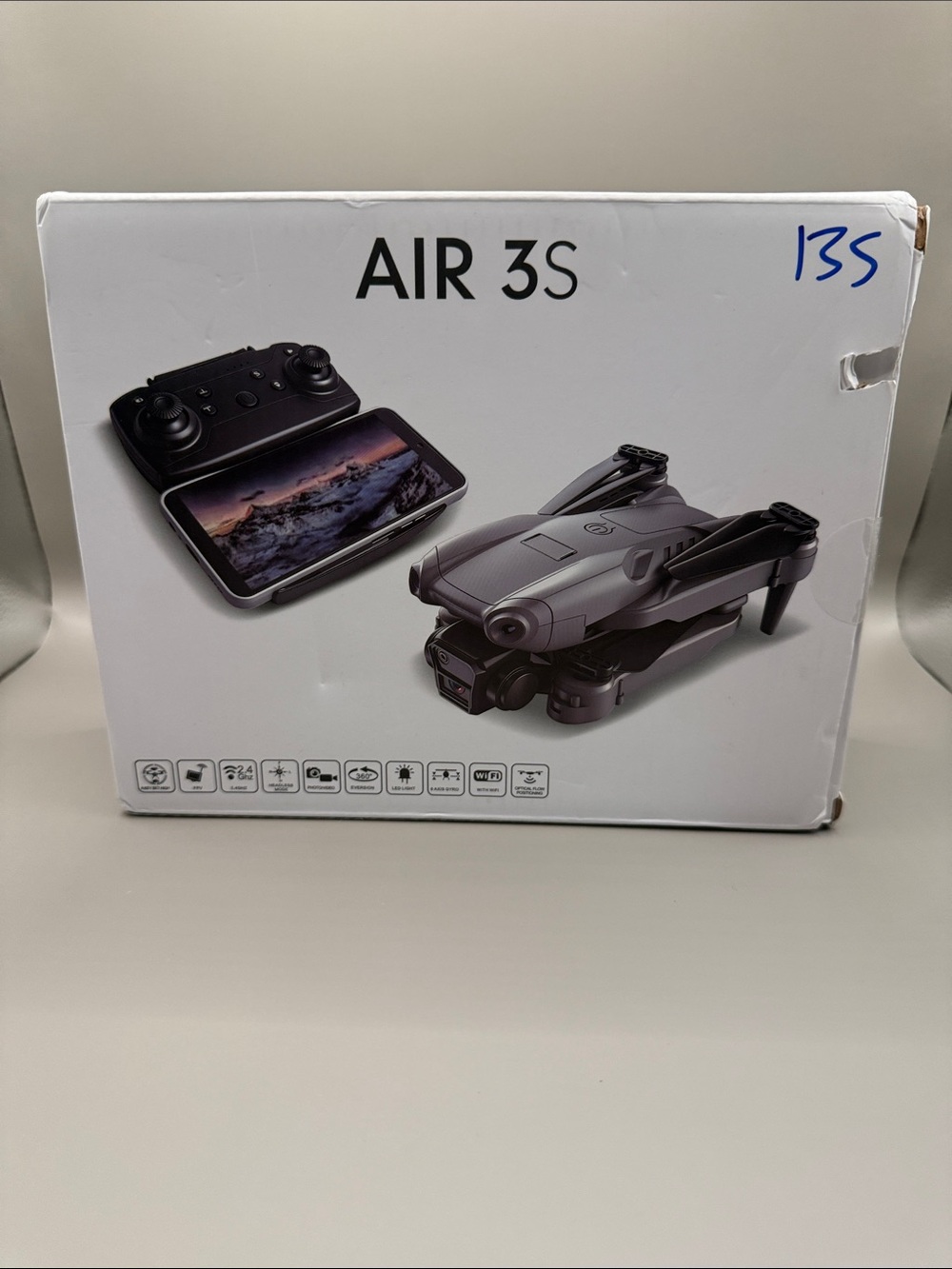 3S Drone with Remote Controller - Gray